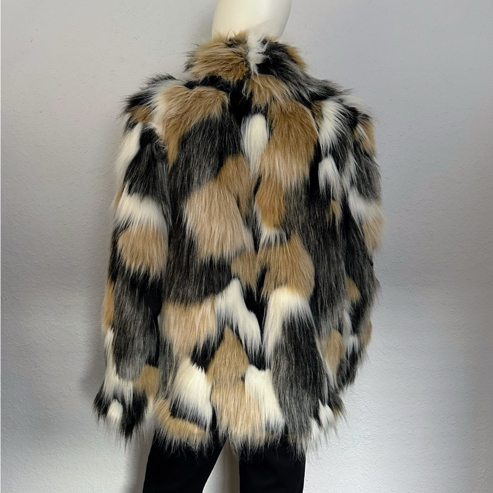 NWT MICHAEL MICHAEL KORS FAUX FUR COAT - Picture 7 of 11